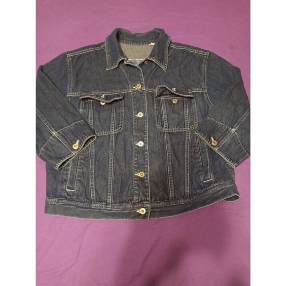 Liz Claiborne brand Denim Jacket - Size: L (0653) - Picture 1 of 9